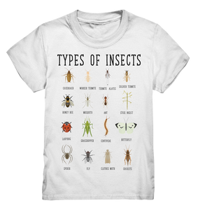 Insektenarten Entomologie Insekten Kinder T-Shirt