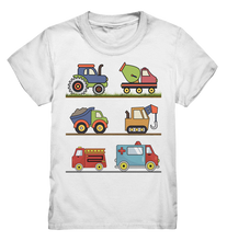 Laden Sie das Bild in den Galerie-Viewer, Kinder Traktor Landmaschinen Betonmischer T-Shirt
