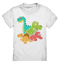 Laden Sie das Bild in den Galerie-Viewer, Niedliche Dinos Jungs Mädchen Dinosaurier T-Shirt
