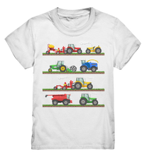 Laden Sie das Bild in den Galerie-Viewer, Landmaschinen Mähdrescher Bauernhof Traktor T-Shirt Kinder
