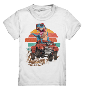 Dinosaurier Monstertruck Trex Dino Retro Kinder T-Shirt