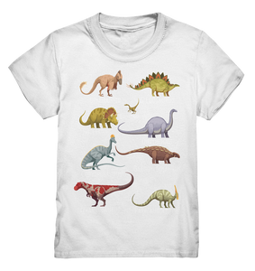Dinosaurier Arten Mädchen Dino Kinder T-Shirt