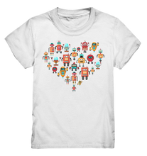 Laden Sie das Bild in den Galerie-Viewer, Roboter Herz Lustige Robotik Kinder T-Shirt
