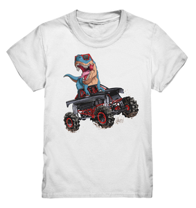 Dinosaurier Monstertruck Trex Dino Kinder T-Shirt