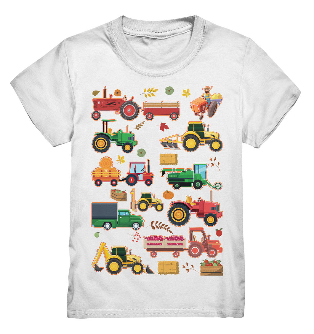 Traktor Landmaschinen T-Shirt Kinder