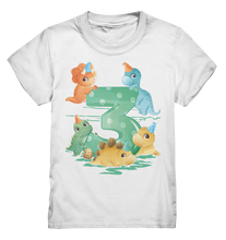 Laden Sie das Bild in den Galerie-Viewer, Dinosaurier 3 Jahre alt Dino 3. Geburtstag T-Shirt
