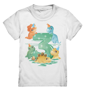 Dinosaurier 3 Jahre alt Dino 3. Geburtstag T-Shirt