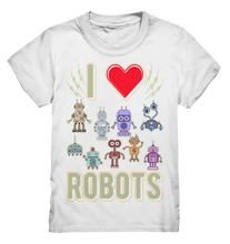 Laden Sie das Bild in den Galerie-Viewer, Roboter Sammlung Wissenschaft Technologie Liebe Roboter T-Shirt
