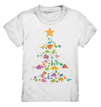 Laden Sie das Bild in den Galerie-Viewer, Dinosaurier Weihnachtsshirt Weihnachtsbaum Dino Weihnachtsoutfit T-Shirt
