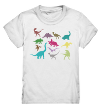 Laden Sie das Bild in den Galerie-Viewer, Bunte Dinosaurier T-rex Spinosaurus Dino T-Shirt
