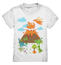 Laden Sie das Bild in den Galerie-Viewer, Dinosaurier Vulkan Dinos Kinder T-Shirt
