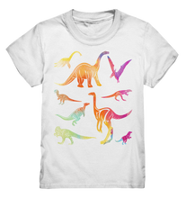 Laden Sie das Bild in den Galerie-Viewer, Kinder Dinosaurier Bunte Dinos T-Shirt
