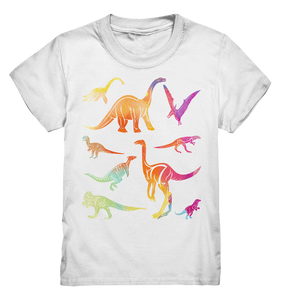 Kinder Dinosaurier Bunte Dinos T-Shirt