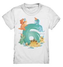 Laden Sie das Bild in den Galerie-Viewer, Dinosaurier 6 Jahre alt Dino 6. Geburtstag T-Shirt
