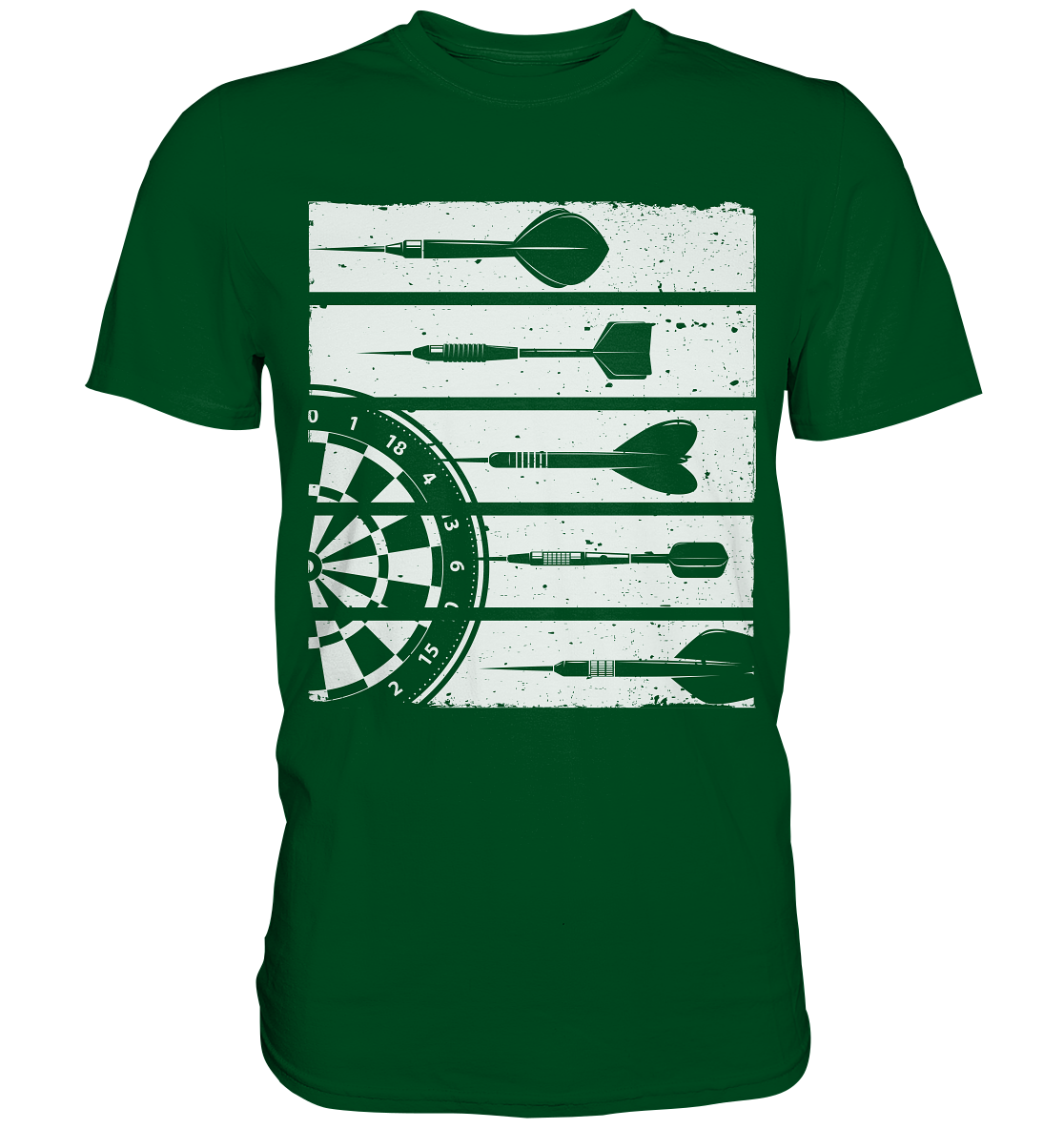 Retro Dartscheibe Dart Team Darts Pfeile T-Shirt