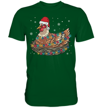 Laden Sie das Bild in den Galerie-Viewer, Weihnachtsshirt Huhn Landwirtschaft Weihnachtsoutfit Weihnachten T-Shirt
