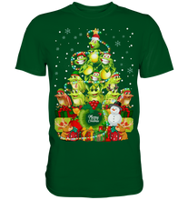 Laden Sie das Bild in den Galerie-Viewer, Weihnachten Frösche Weihnachtsbaum Frosch Weihnachtsoutfit T-Shirt
