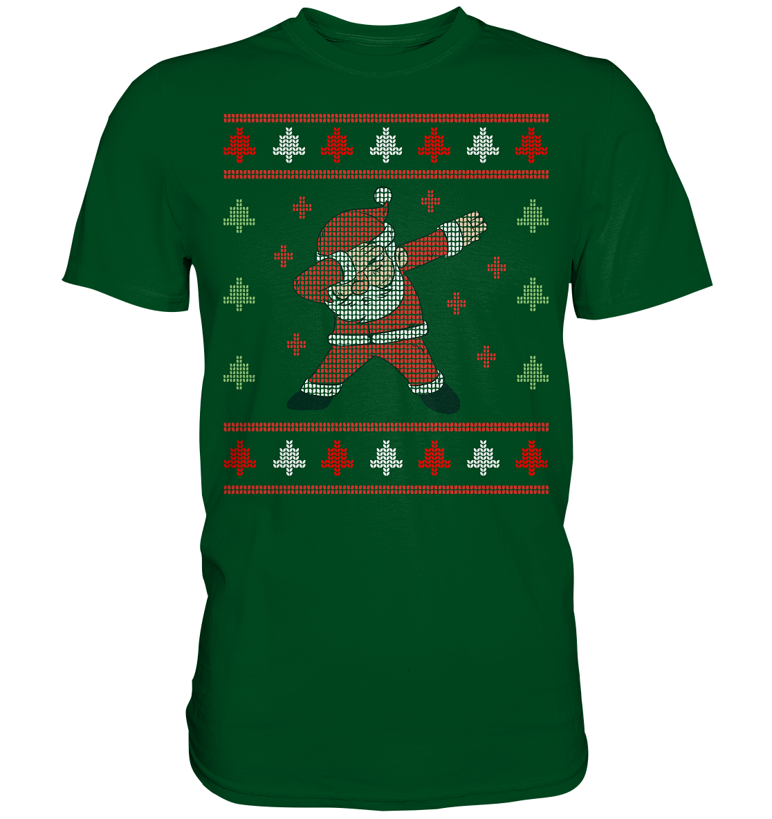 Dabbing Weihnachtsmann Santa Weihnachtsoutfit T-Shirt