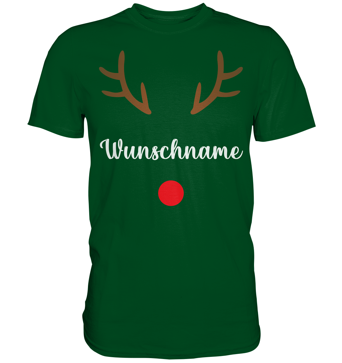 Rentier Personalisiertes Weihnachtsoutfit Wunschname Weihnachten T-Shirt