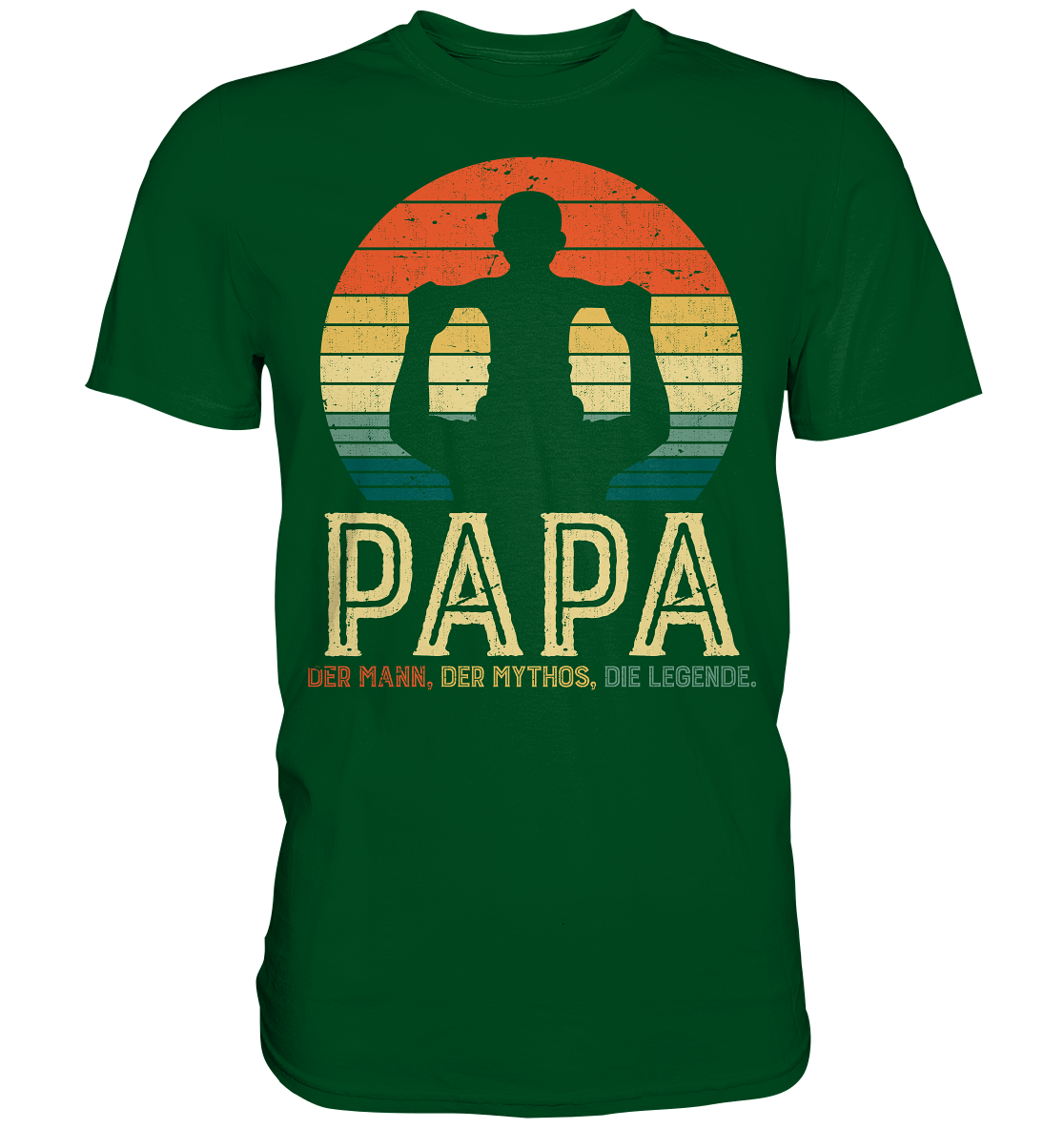 Papa Sohn Vati Kind Bester Vater Mann Mythos Legende T-Shirt