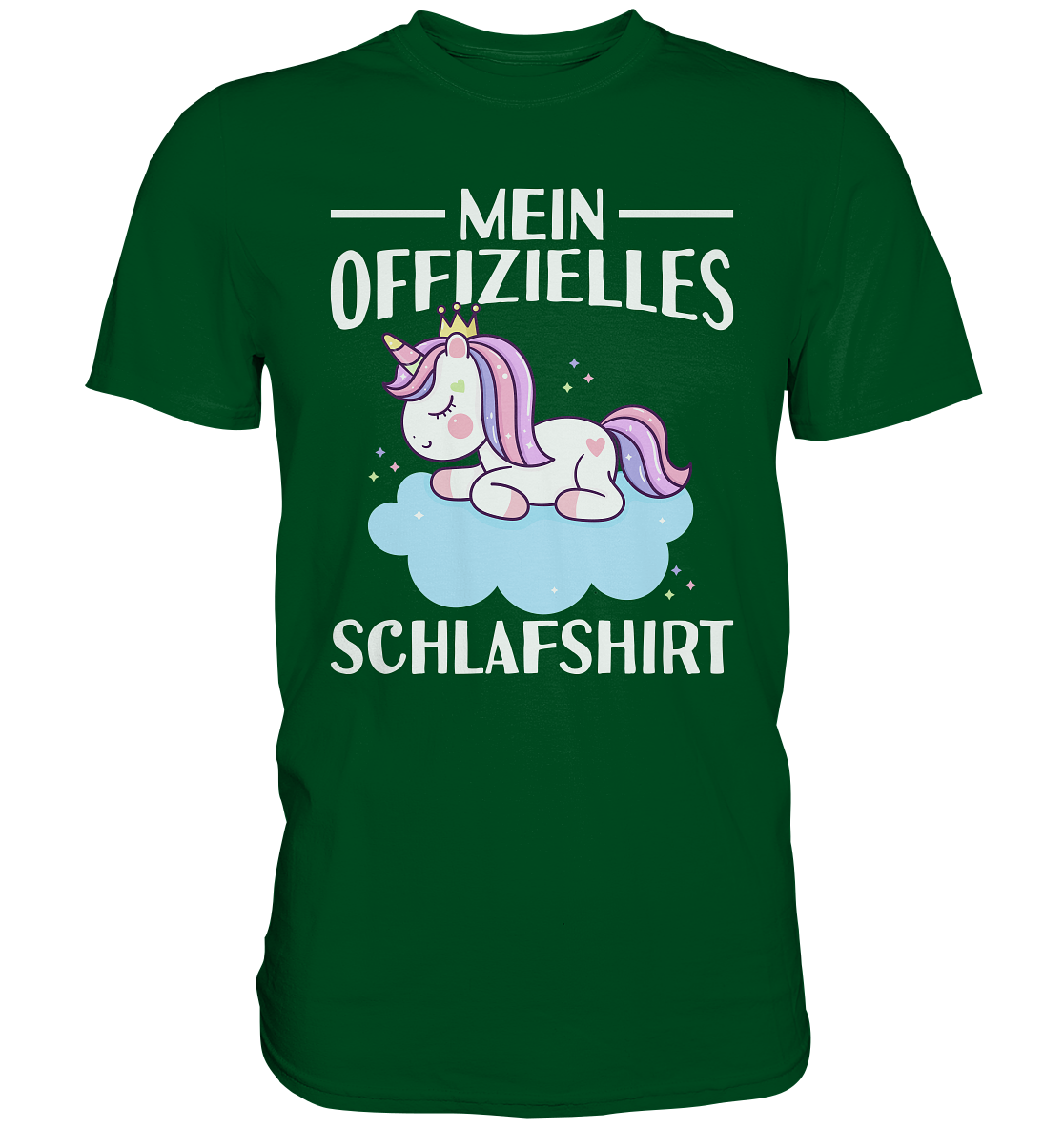 Offizielles Schlafshirt Nachthemd Schlafanzug Pyjama Einhorn T-Shirt