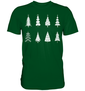 Minimalistische Weihnachtsbäume Weihnachtsshirt Weihnachtsoutfit Weihnachten T-Shirt