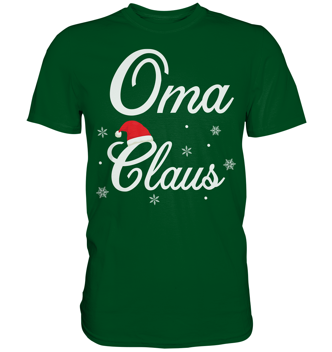 Oma Claus Familie Weihnachtsoutfit Xmas Weihnachten Weihnachtsmann T-Shirt