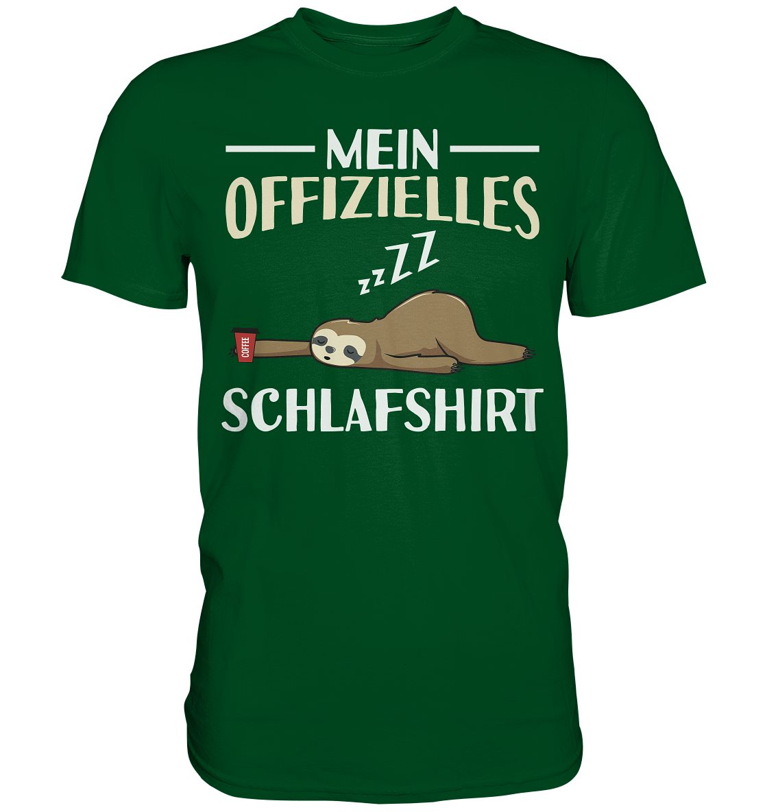 Offizielles Schlafshirt Nachthemd Schlafanzug Pyjama Faultier T-Shirt
