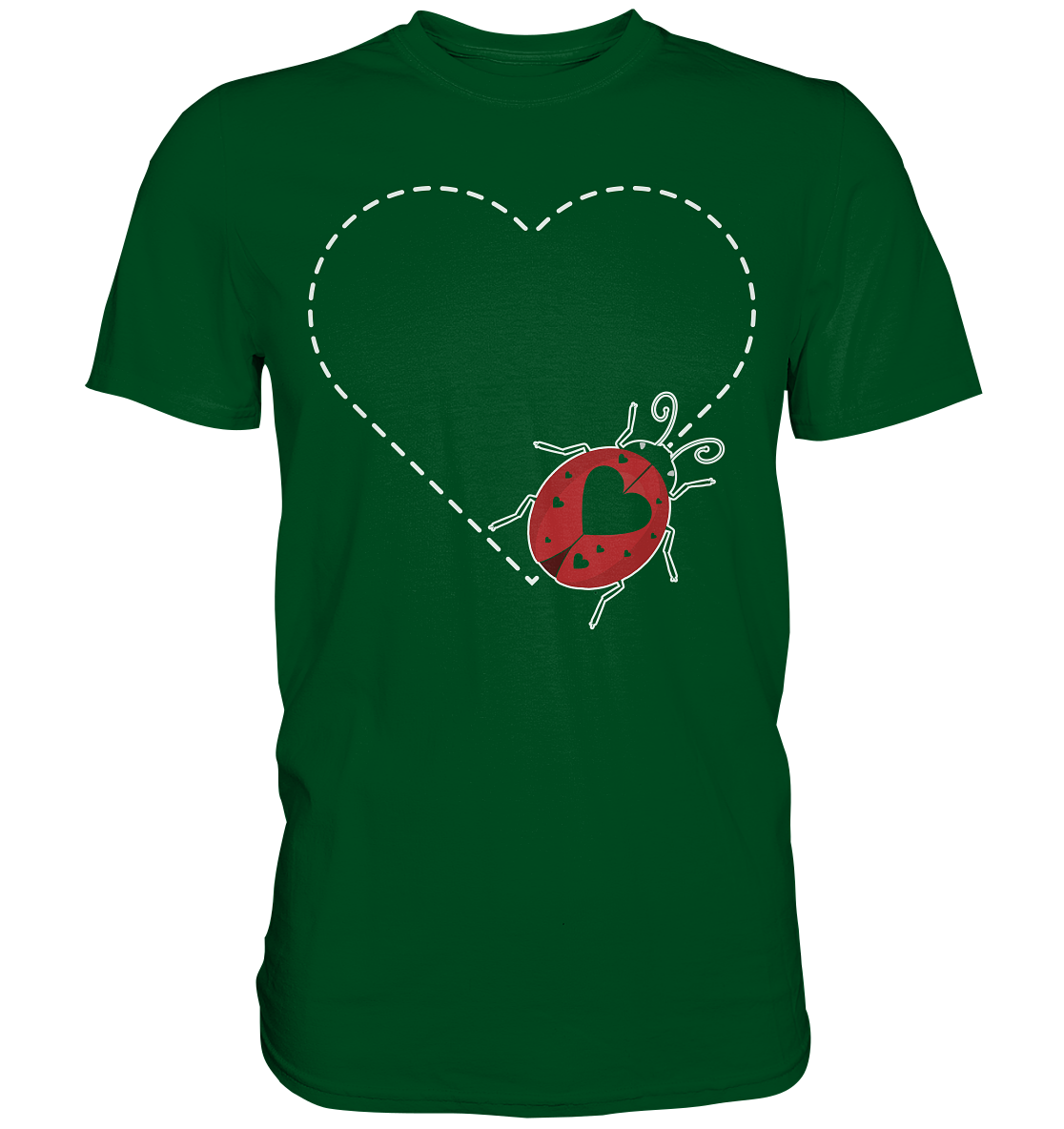 Marienkäfer Herz Insekten T-Shirt