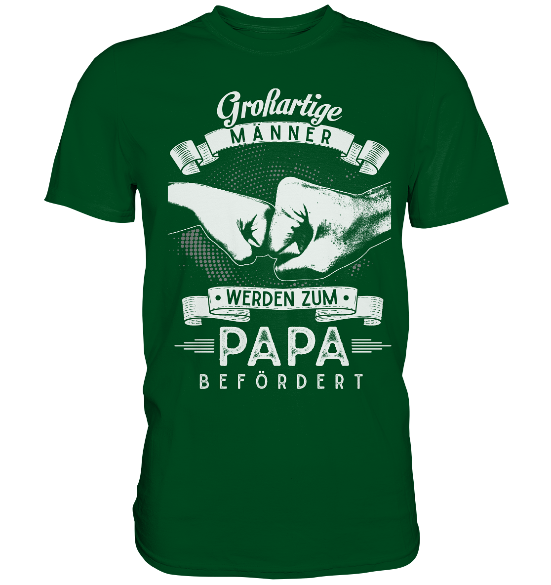 Großartige Männer werden zum Papa befördert T-Shirt