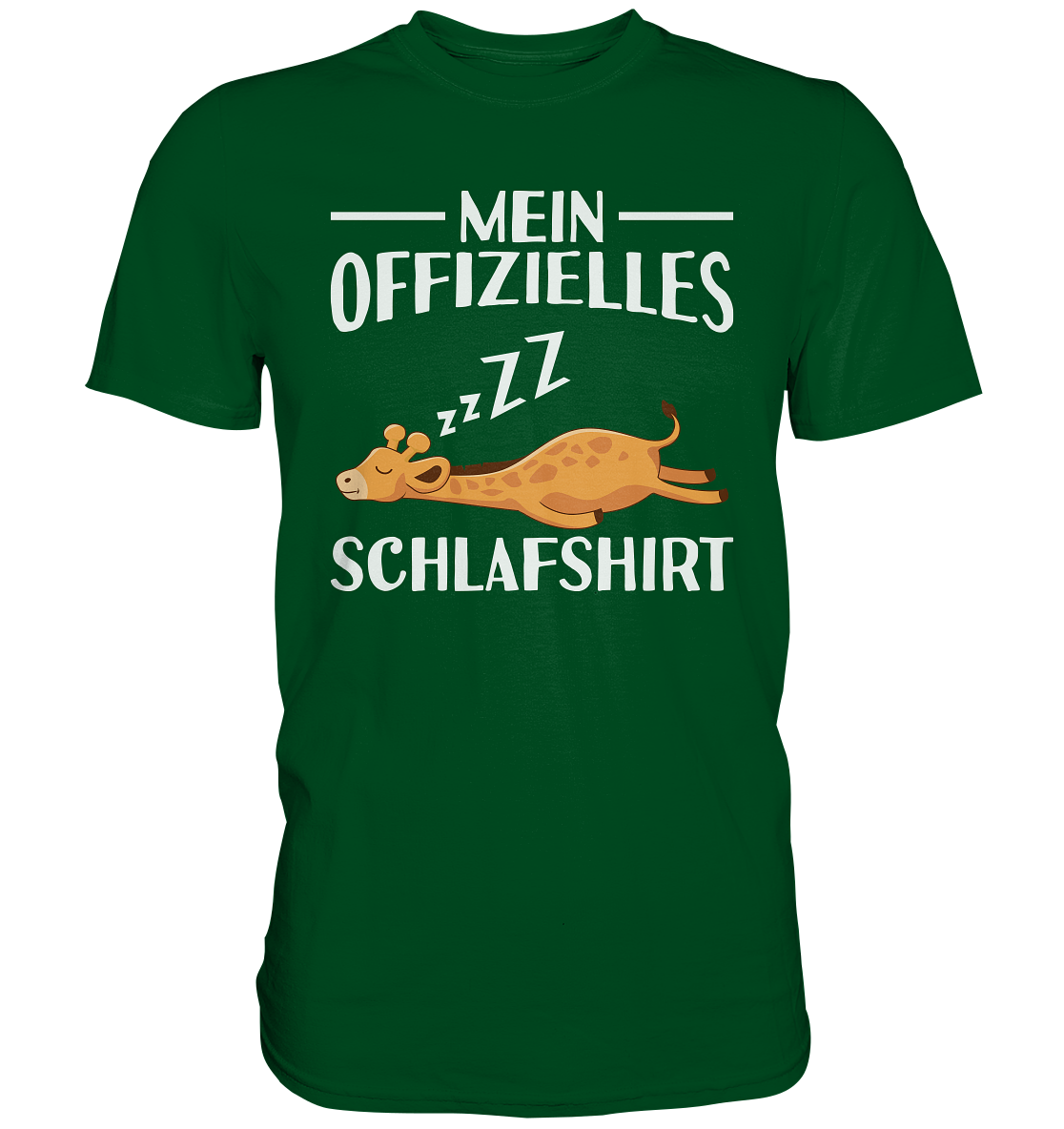 Offizielles Schlafshirt Nachthemd Schlafanzug Pyjama Giraffe T-Shirt
