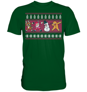 Dabbing Rentier Weihnachtsmann Schneemann Lebkuchen T-Shirt