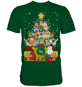 Weihnachten Katzen Weihnachtsbaum Kätzchen Weihnachtsoutfit T-Shirt