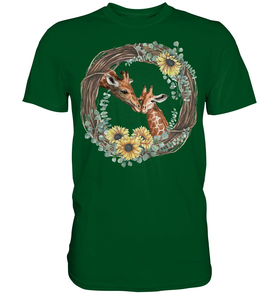 Giraffe Sonnenblumen T-Shirt Mama Tochter Geschenk