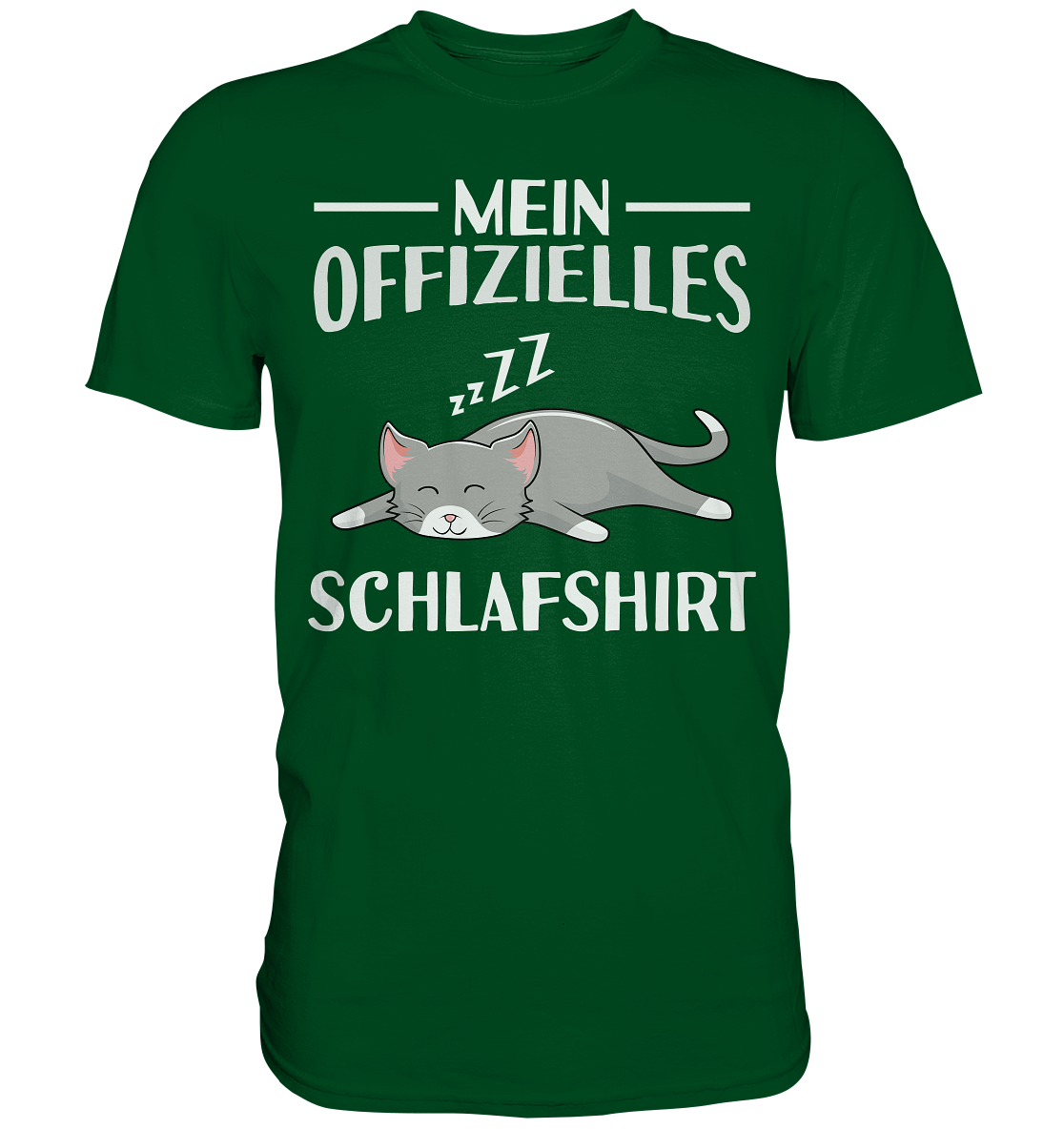 Offizielles Schlafshirt Nachthemd Schlafanzug Pyjama Katze T-Shirt