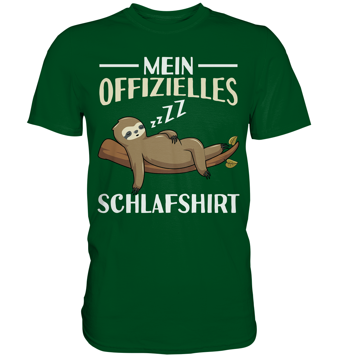 Offizielles Schlafshirt Nachthemd Schlafanzug Pyjama Faultier T-Shirt