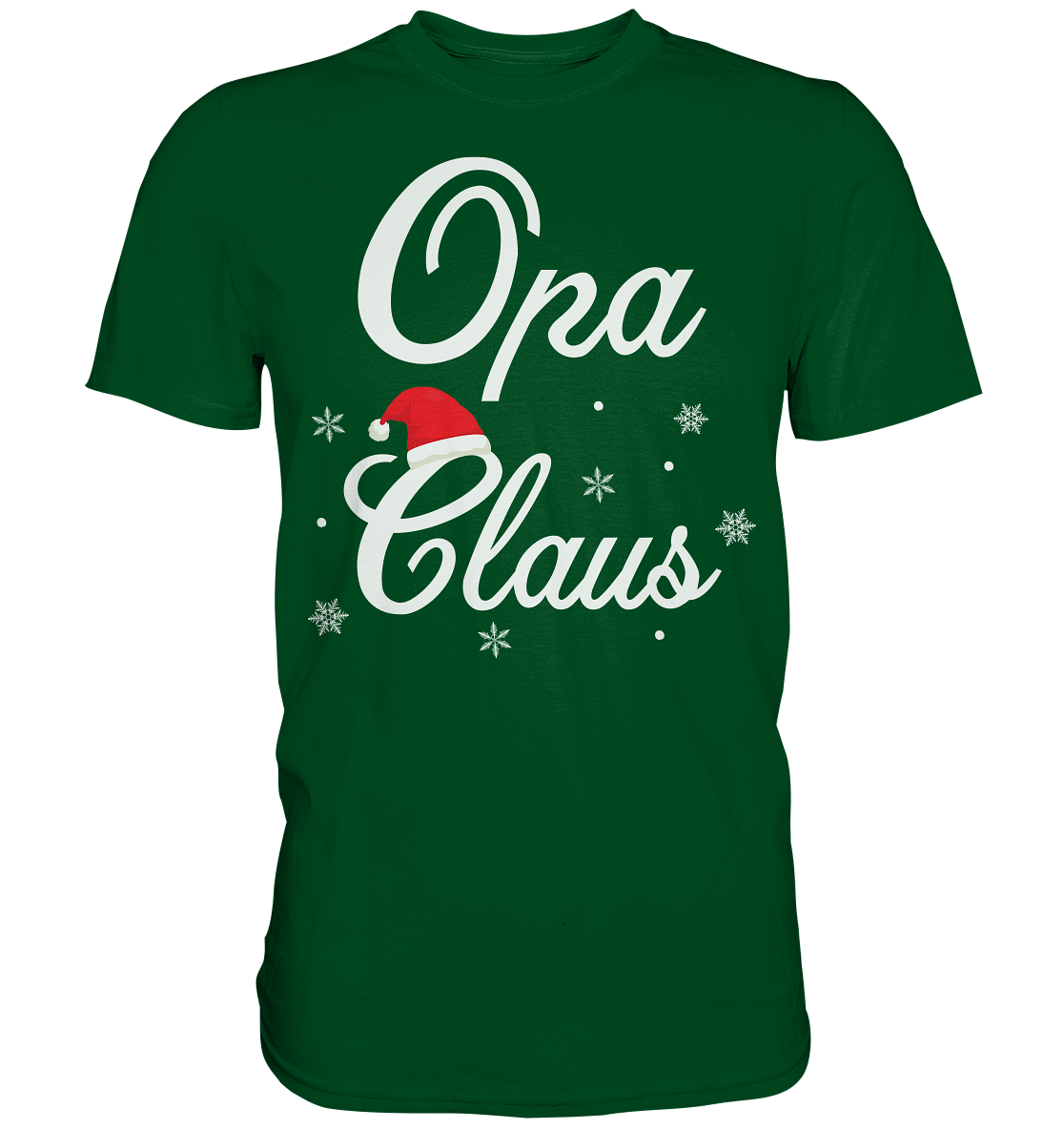 Opa Claus Familie Weihnachtsoutfit Xmas Weihnachten Weihnachtsmann T-Shirt