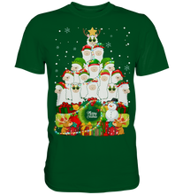 Laden Sie das Bild in den Galerie-Viewer, Weihnachten Lamas Weihnachtsbaum Lama Weihnachtsoutfit T-Shirt
