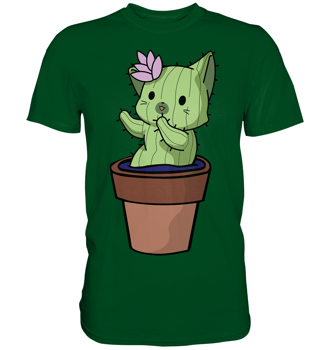 Süßes Kaktus Katzen T-Shirt