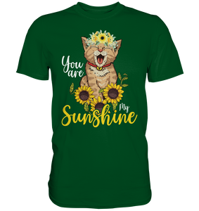 Katzenliebhaber Sonnenblumen Shirt Gärtner Katzen Geschenk Garten