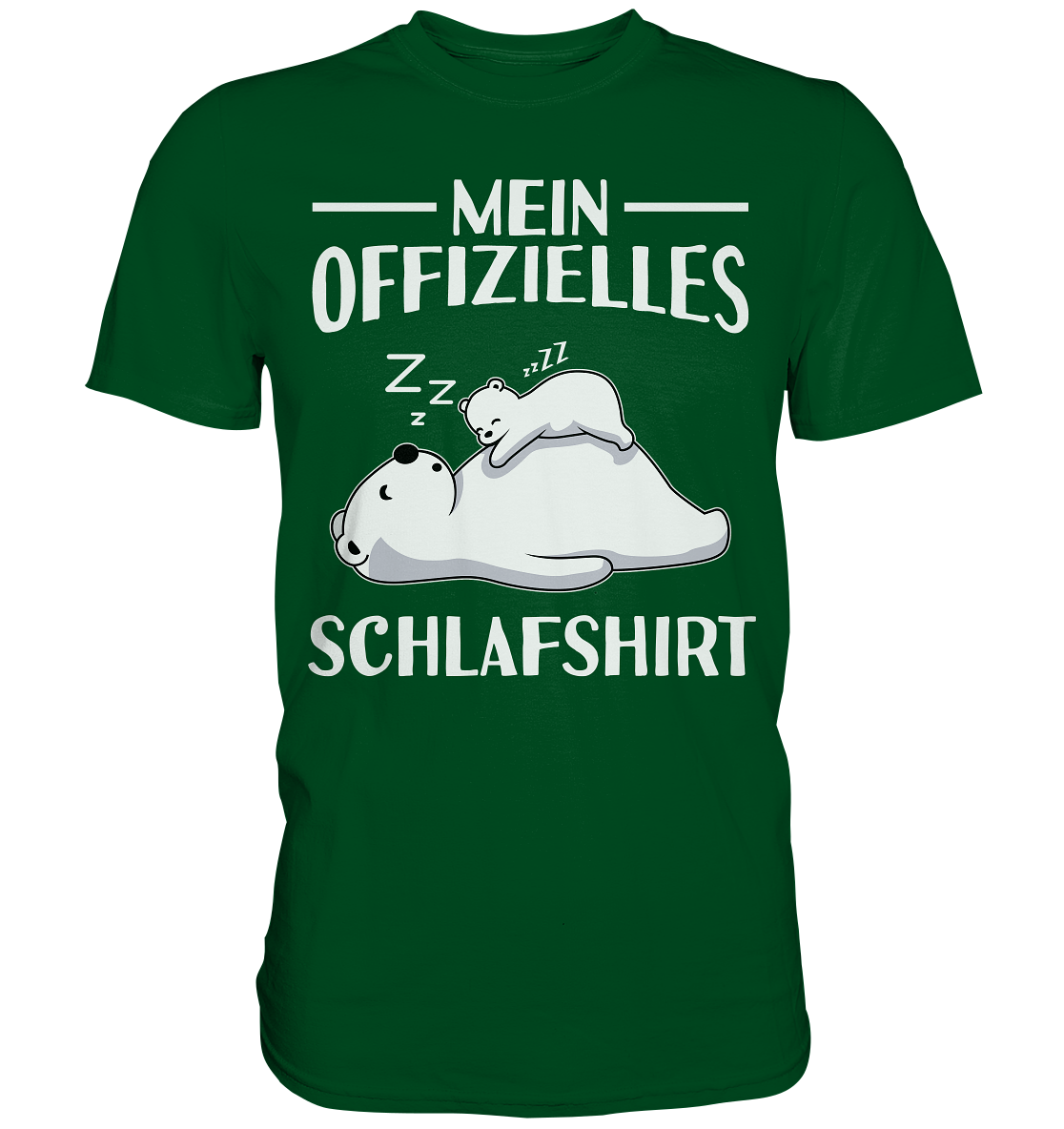 Offizielles Schlafshirt Nachthemd Schlafanzug Pyjama Eisbären T-Shirt