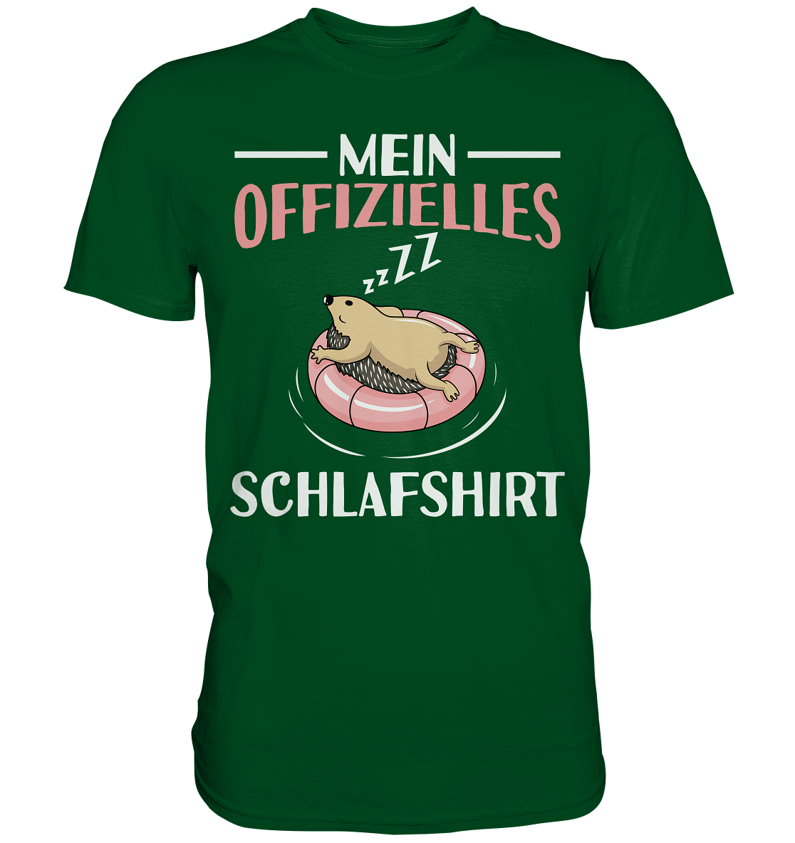Offizielles Schlafshirt Nachthemd Schlafanzug Pyjama Igel T-Shirt