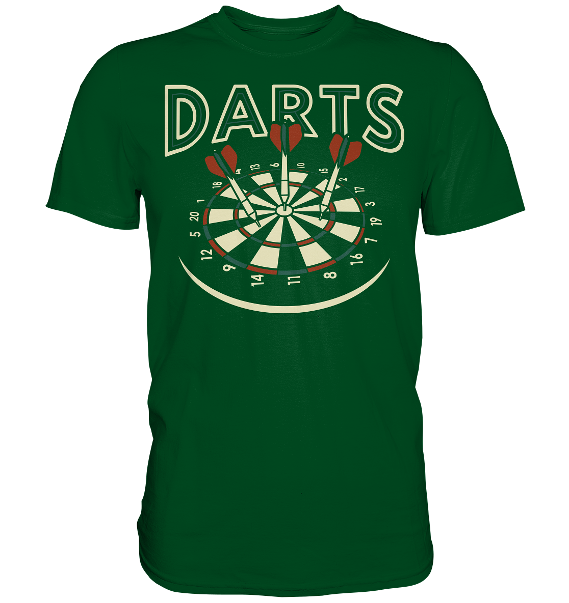 Vintage Darts Dartscheibe Sport Dartpfeile T-Shirt