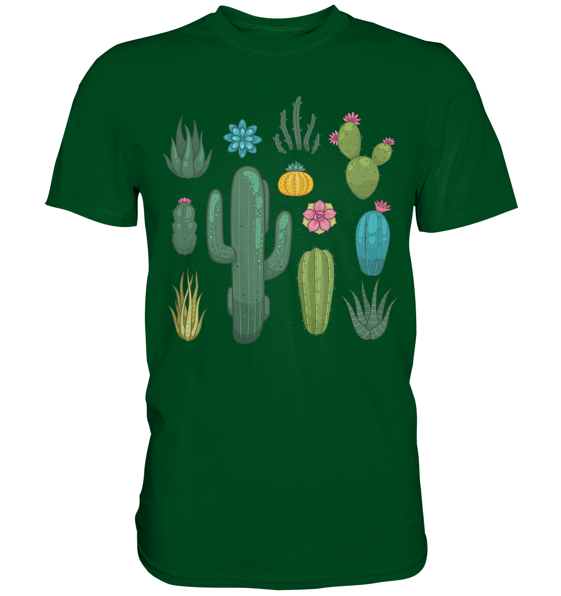 Kakteen T-Shirt Kaktus Sukkulenten Pflanzen