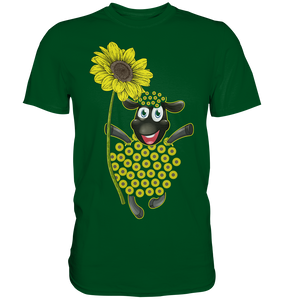 Schaf Sonnenblumen T-Shirt Lustiges Gärtner Geschenk Garten