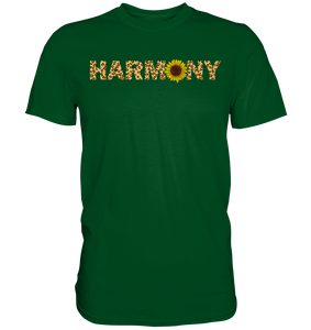 Harmony Sonnenblumen T-Shirt Harmonie Garten Motiv Gärtner Geschenk