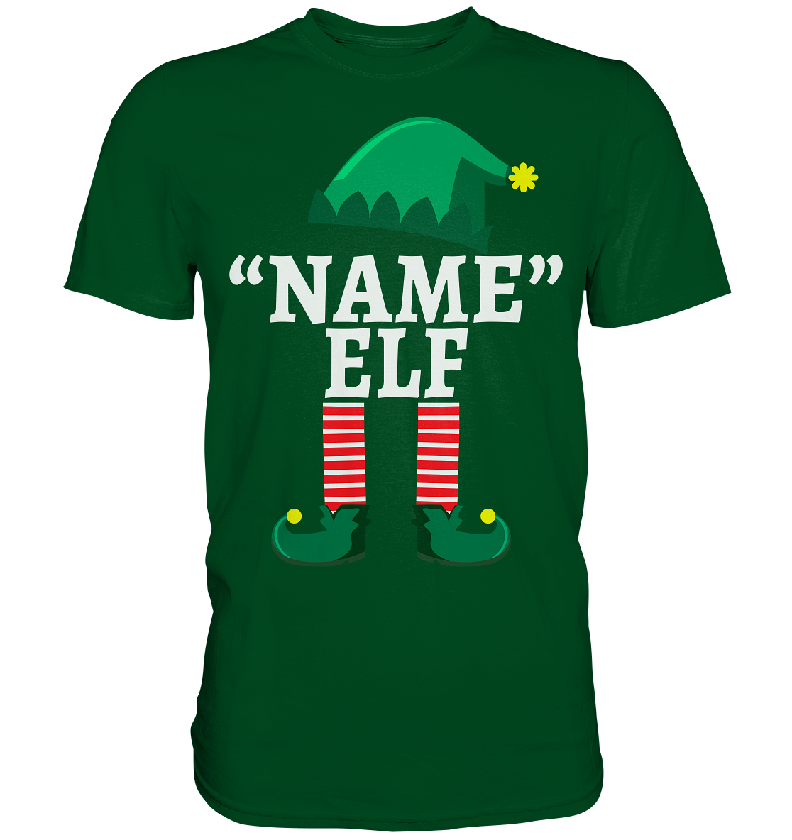 Elf Personalisiertes Weihnachtsoutfit Familie Weihnachten Weihnachtself T-Shirt