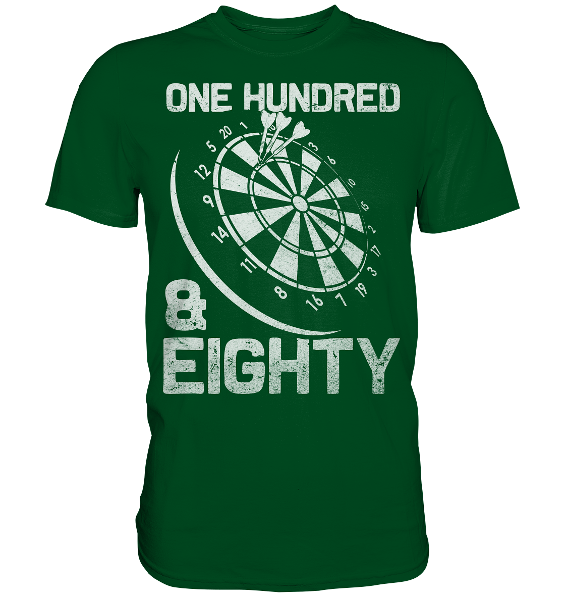 Darts 180 Triple 20 Dartscheibe einhundertachtzig T-Shirt