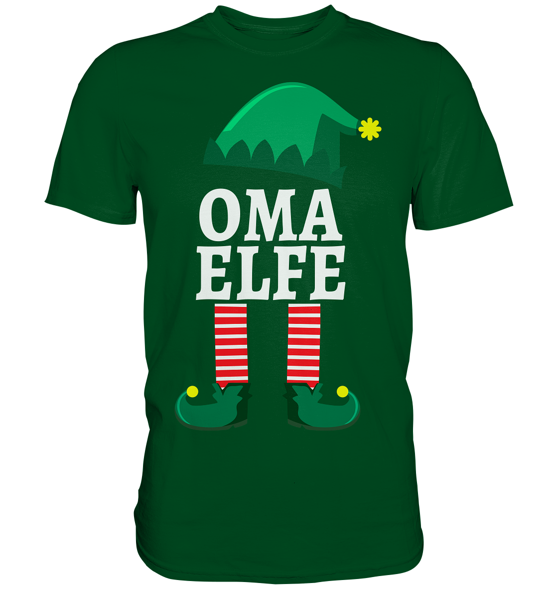 Oma Elfe Familie Weihnachten Großmutter Weihnachtself T-Shirt