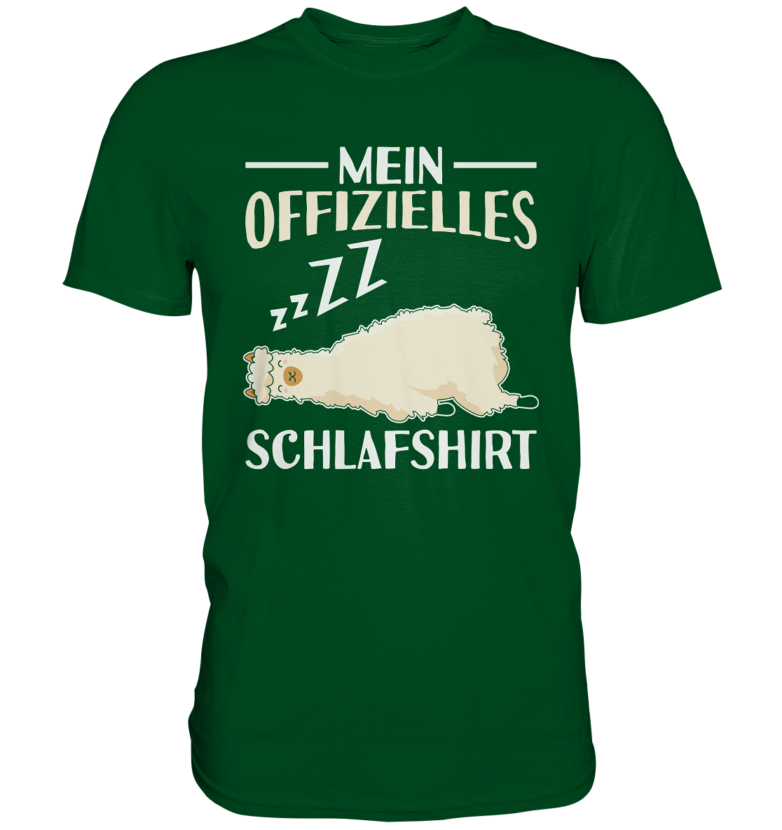 Offizielles Schlafshirt Nachthemd Schlafanzug Pyjama Alpaka Lama T-Shirt